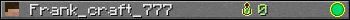 Frank_craft_777 userbar 350x20