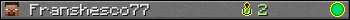 Franshesco77 userbar 350x20