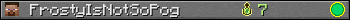 FrostyIsNotSoPog userbar 350x20