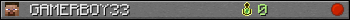 GAMERBOY33 userbar 350x20