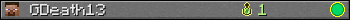 GDeath13 userbar 350x20