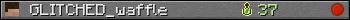 GLITCHED_waffle userbar 350x20