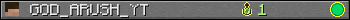 GOD_ARUSH_YT userbar 350x20