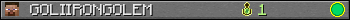 GOLIIRONGOLEM userbar 350x20