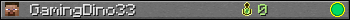 GamingDino33 userbar 350x20