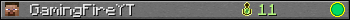 GamingFireYT userbar 350x20