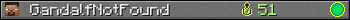 GandalfNotFound userbar 350x20