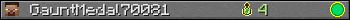 GauntMedal70081 userbar 350x20