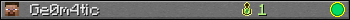 Ge0m4tic userbar 350x20