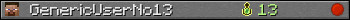 GenericUserNo13 userbar 350x20