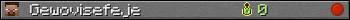 Gewovisefeje userbar 350x20