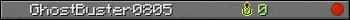 GhostBuster0805 userbar 350x20