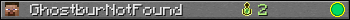 GhostburNotFound userbar 350x20