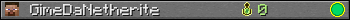 GimeDaNetherite userbar 350x20