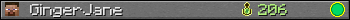 GingerJane userbar 350x20