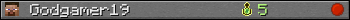 Godgamer19 userbar 350x20