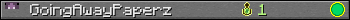 GoingAwayPaperz userbar 350x20