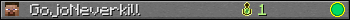 GojoNeverkill userbar 350x20