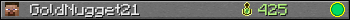 GoldNugget21 userbar 350x20