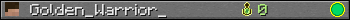 Golden_Warrior_ userbar 350x20