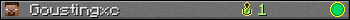 Юзербар 350x20 для Goustingxc