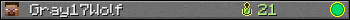 Gray17Wolf userbar 350x20