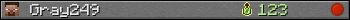 Gray249 userbar 350x20