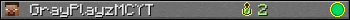 GrayPlayzMCYT userbar 350x20