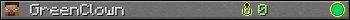 GreenClown userbar 350x20