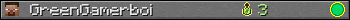 GreenGamerboi userbar 350x20