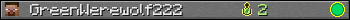 GreenWerewolf222 userbar 350x20