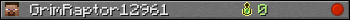GrimRaptor12961 userbar 350x20