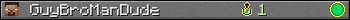 GuyBroManDude userbar 350x20