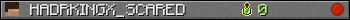 HADRKINGX_SCARED userbar 350x20