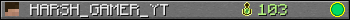 HARSH_GAMER_YT userbar 350x20