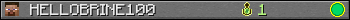 HELLOBRINE100 userbar 350x20