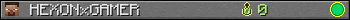 HEXONxGAMER userbar 350x20