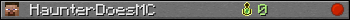 HaunterDoesMC userbar 350x20