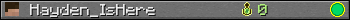 Hayden_IsHere userbar 350x20