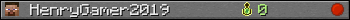 HenryGamer2019 userbar 350x20