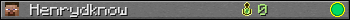 Henrydknow userbar 350x20
