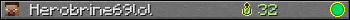 Herobrine69lol userbar 350x20