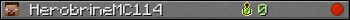 HerobrineMC114 userbar 350x20