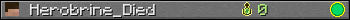 Herobrine_Died userbar 350x20