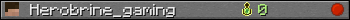 Herobrine_gaming userbar 350x20