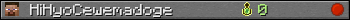 HiHyoCewemadoge userbar 350x20