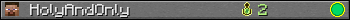 HolyAndOnly userbar 350x20