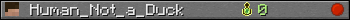 Human_Not_a_Duck userbar 350x20