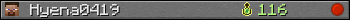 Hyena0419 userbar 350x20