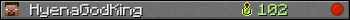 HyenaGodKing userbar 350x20